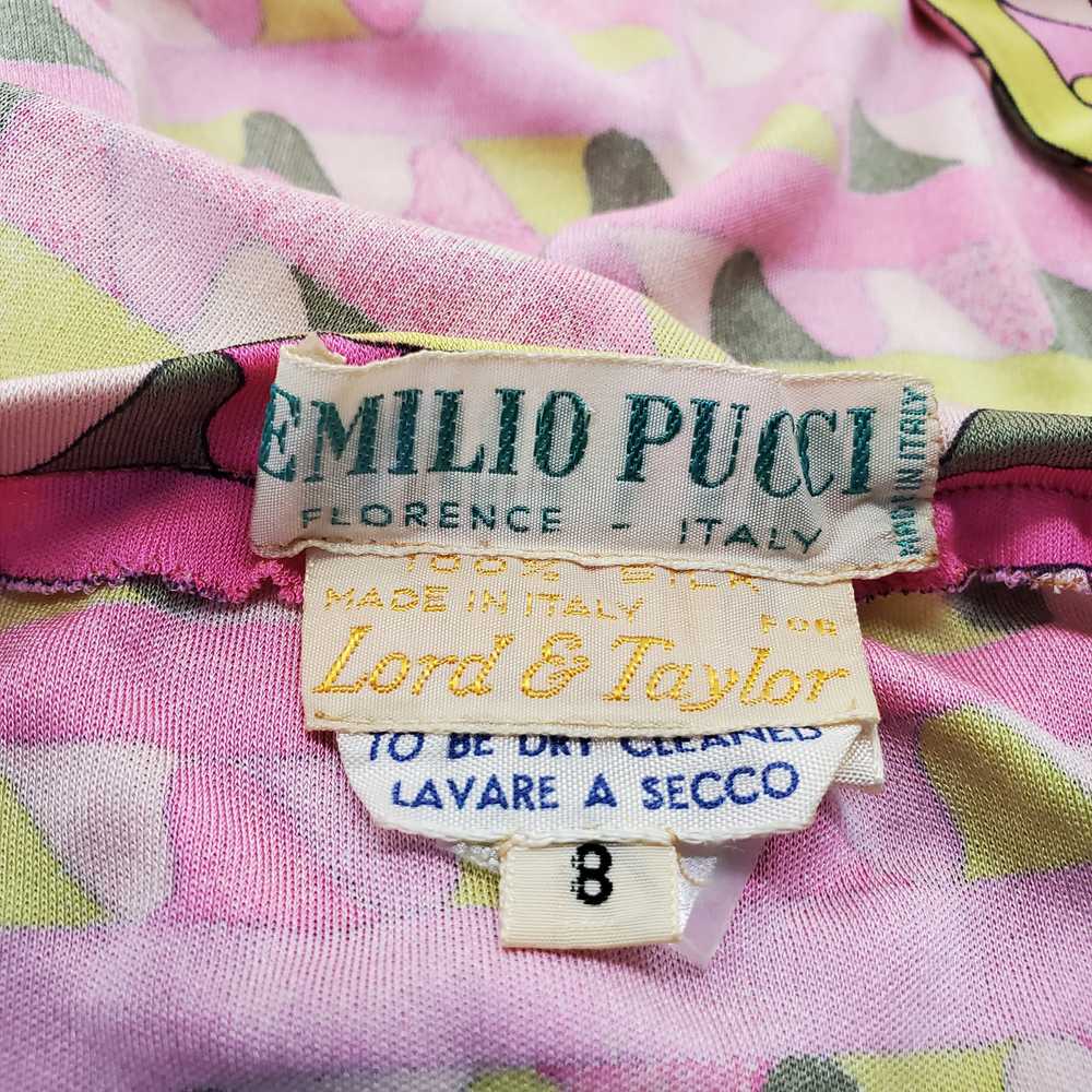 Unbranded 1960s Emilio Pucci Lord & Taylor Pink S… - image 6