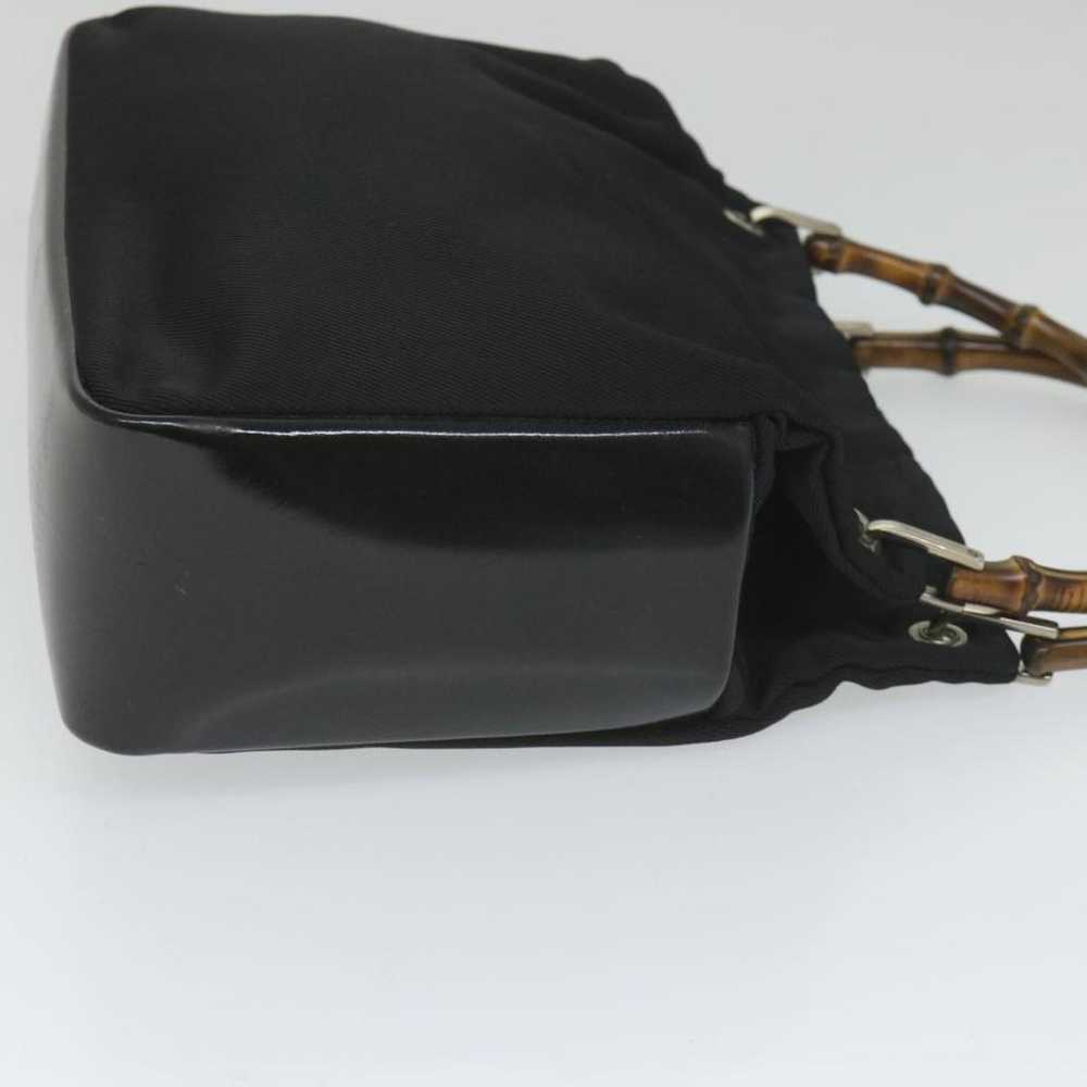 Gucci Bamboo cloth handbag - image 9