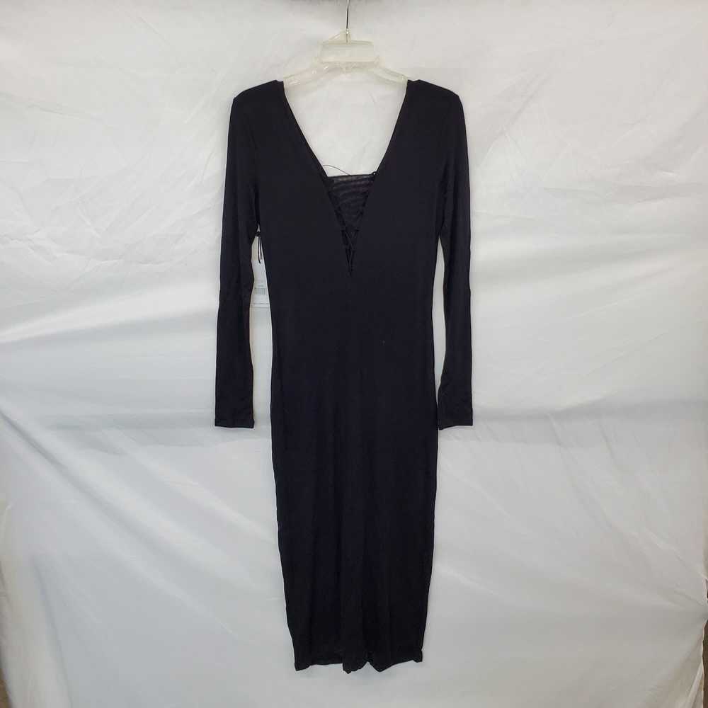 Dex Black Long Sleeve Maxi Dress WM Size M NWT - image 2