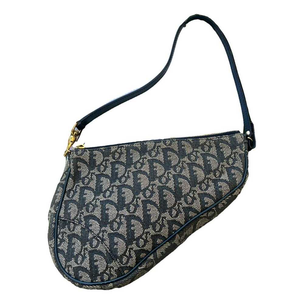 Dior Saddle vintage Classic cloth handbag - image 1