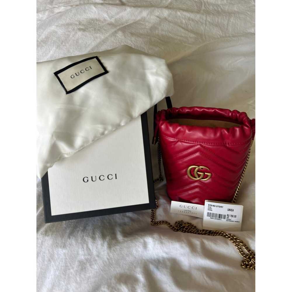 Gucci Gg Marmont Chain Bucket leather crossbody b… - image 10
