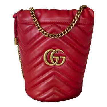 Gucci Gg Marmont Chain Bucket leather crossbody b… - image 1