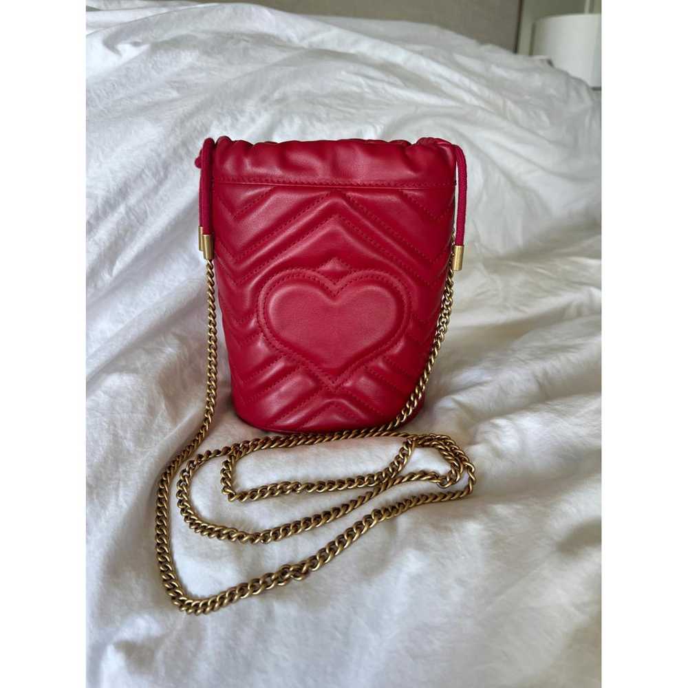 Gucci Gg Marmont Chain Bucket leather crossbody b… - image 2