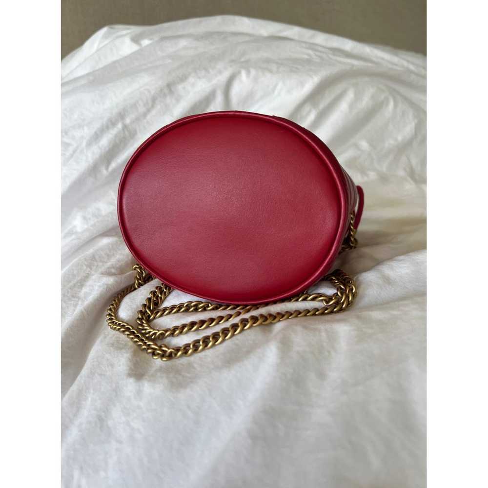 Gucci Gg Marmont Chain Bucket leather crossbody b… - image 3