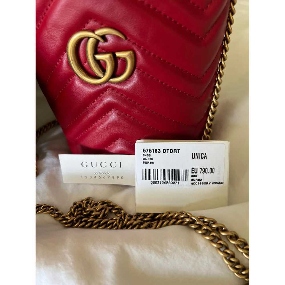 Gucci Gg Marmont Chain Bucket leather crossbody b… - image 7