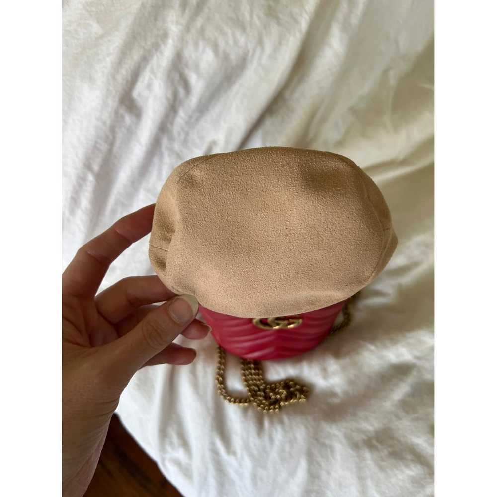 Gucci Gg Marmont Chain Bucket leather crossbody b… - image 9
