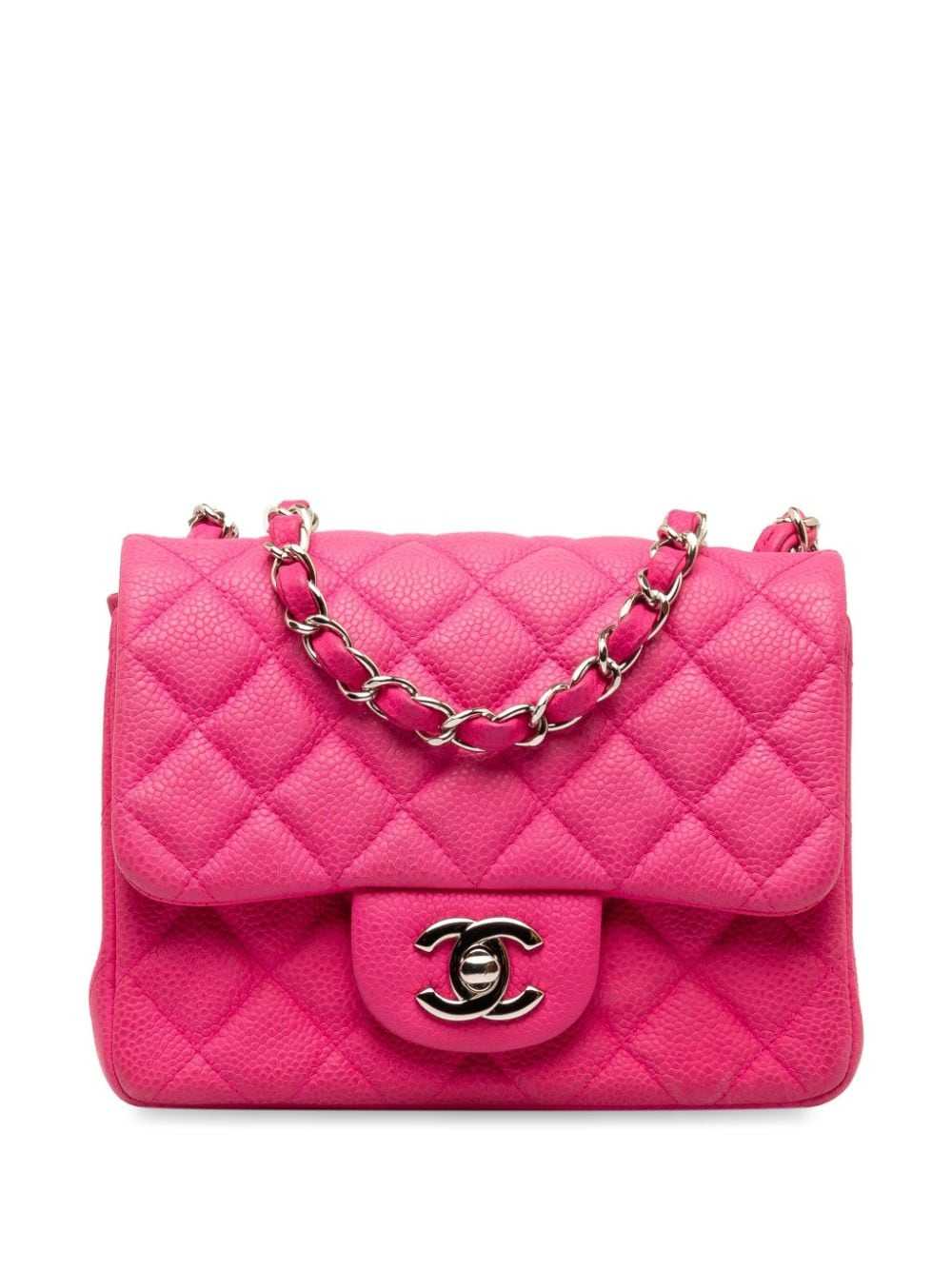 CHANEL Pre-Owned 2012-2013 Mini Square Caviar Sin… - image 1