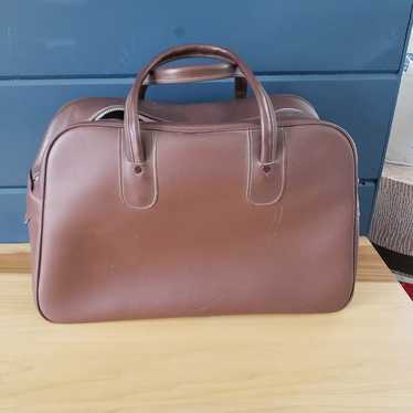70s(?) Brown Faux Leather Handbag