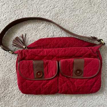 vintage Vera Bradley red corduroy bag