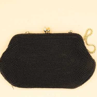 Vintage Japanese Beaded Clutch Evening Handbag - image 1