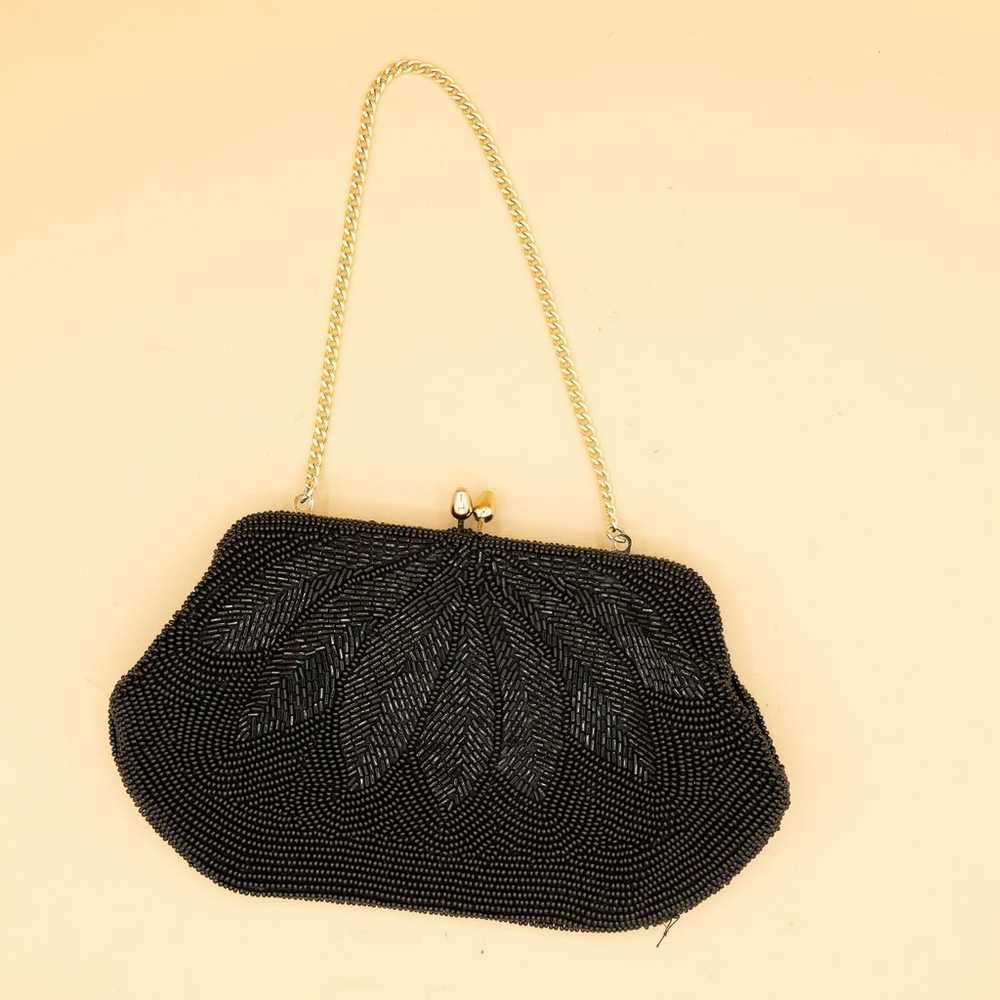 Vintage Japanese Beaded Clutch Evening Handbag - image 2
