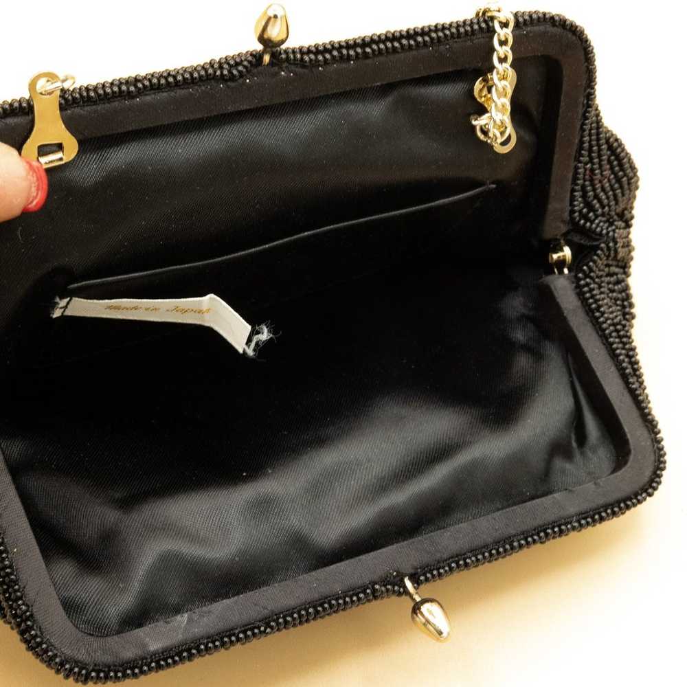 Vintage Japanese Beaded Clutch Evening Handbag - image 3
