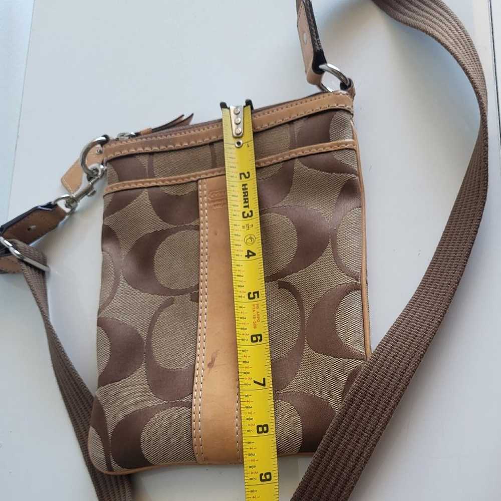 Coach vegan crossbody purse small brown bag - image 6