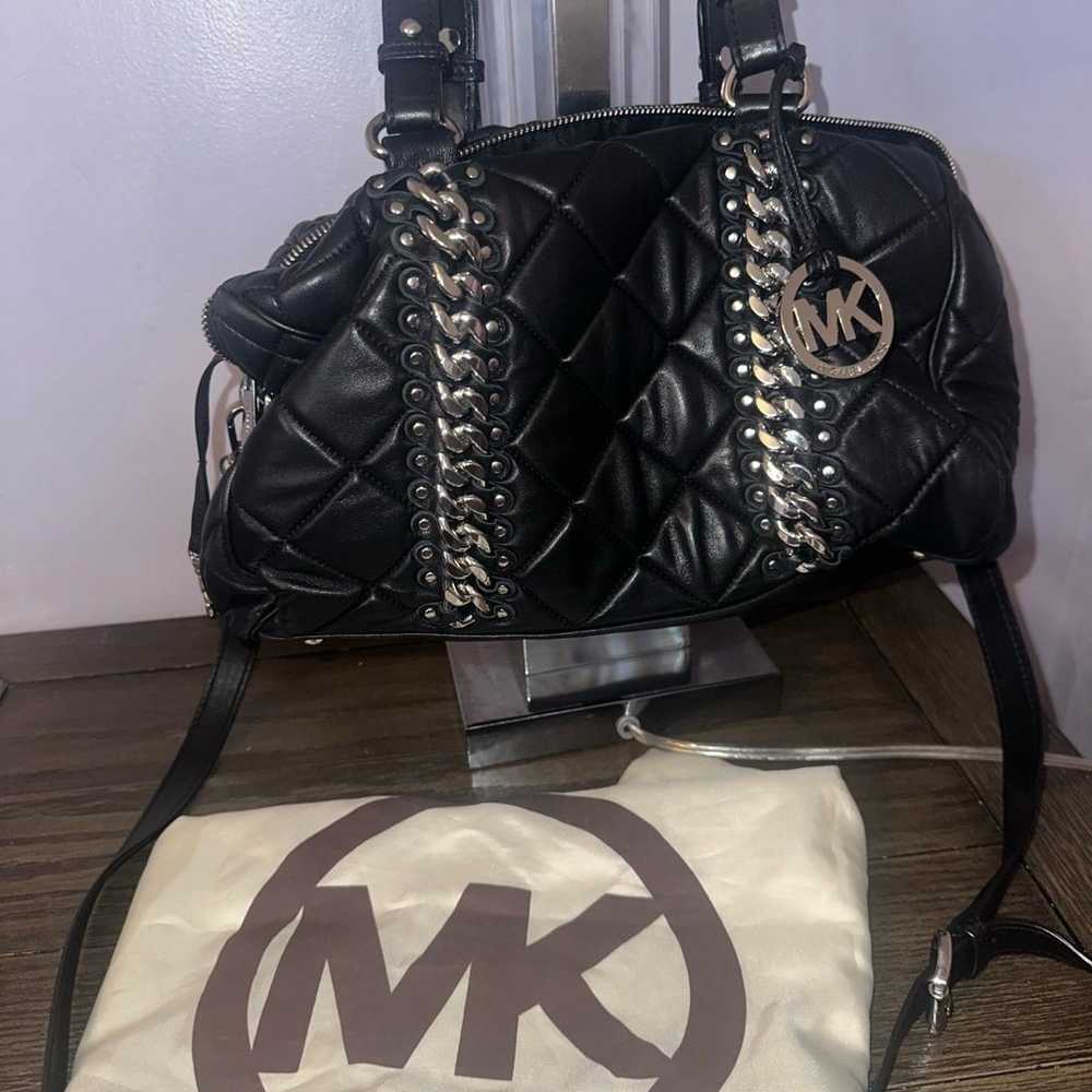 Michael Kors black chain cross body purse - image 12