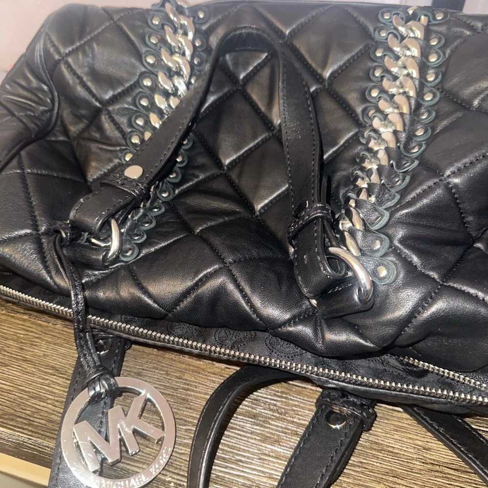 Michael Kors black chain cross body purse - image 9