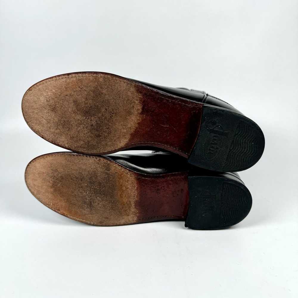Vintage Justin Boots Women's Black Leather Roper … - image 8