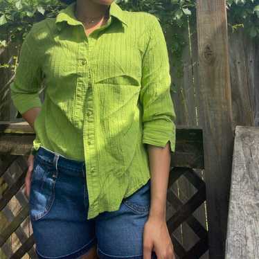 Vintage green blouse