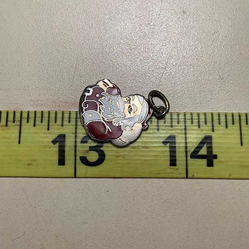 Vintage Sterling Silver 925 Santa Claus Charm Red… - image 8
