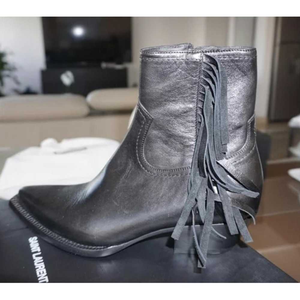 Saint Laurent Leather western boots - image 2