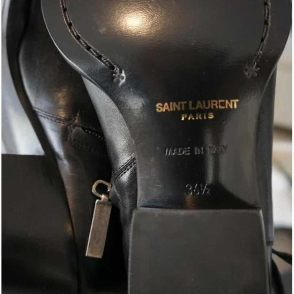 Saint Laurent Leather western boots - image 3