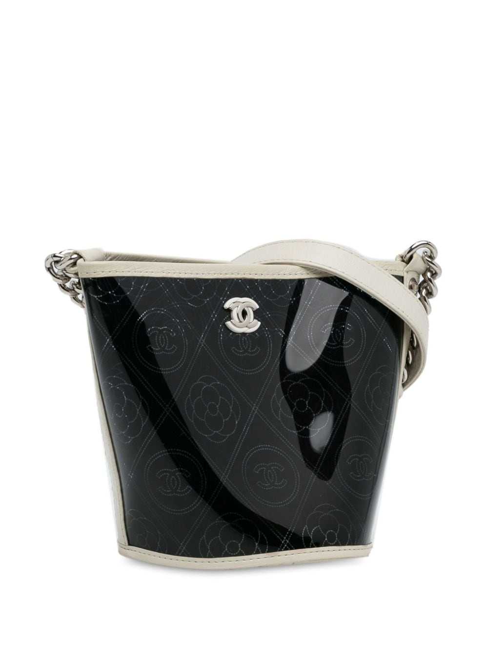 CHANEL Pre-Owned 2018 PVC Camellia bucket bag - B… - image 3