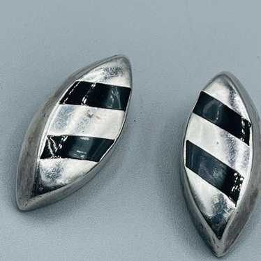 Mexico handmade  Sterling silver and black onyx c… - image 1