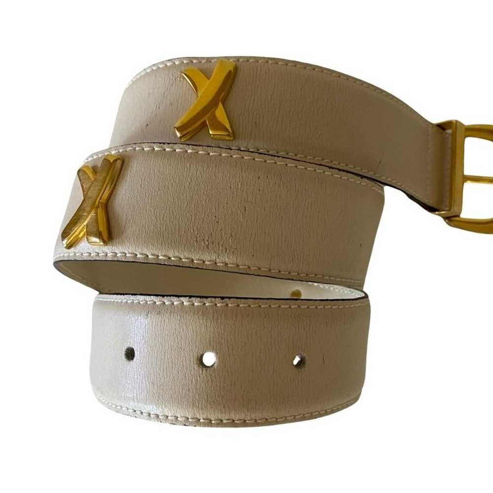 Vintage 90s Paloma Picasso Genuine Leather Belt C… - image 5