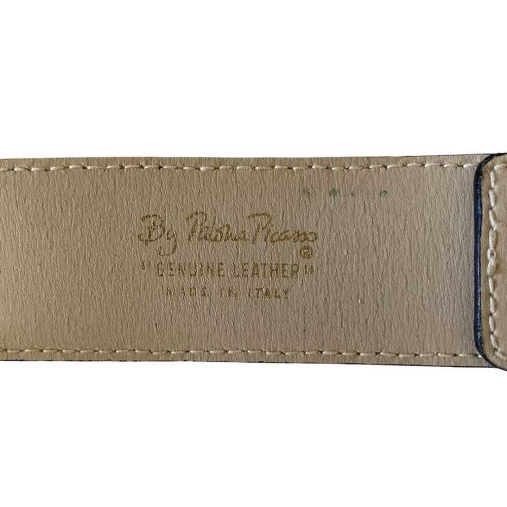 Vintage 90s Paloma Picasso Genuine Leather Belt C… - image 6