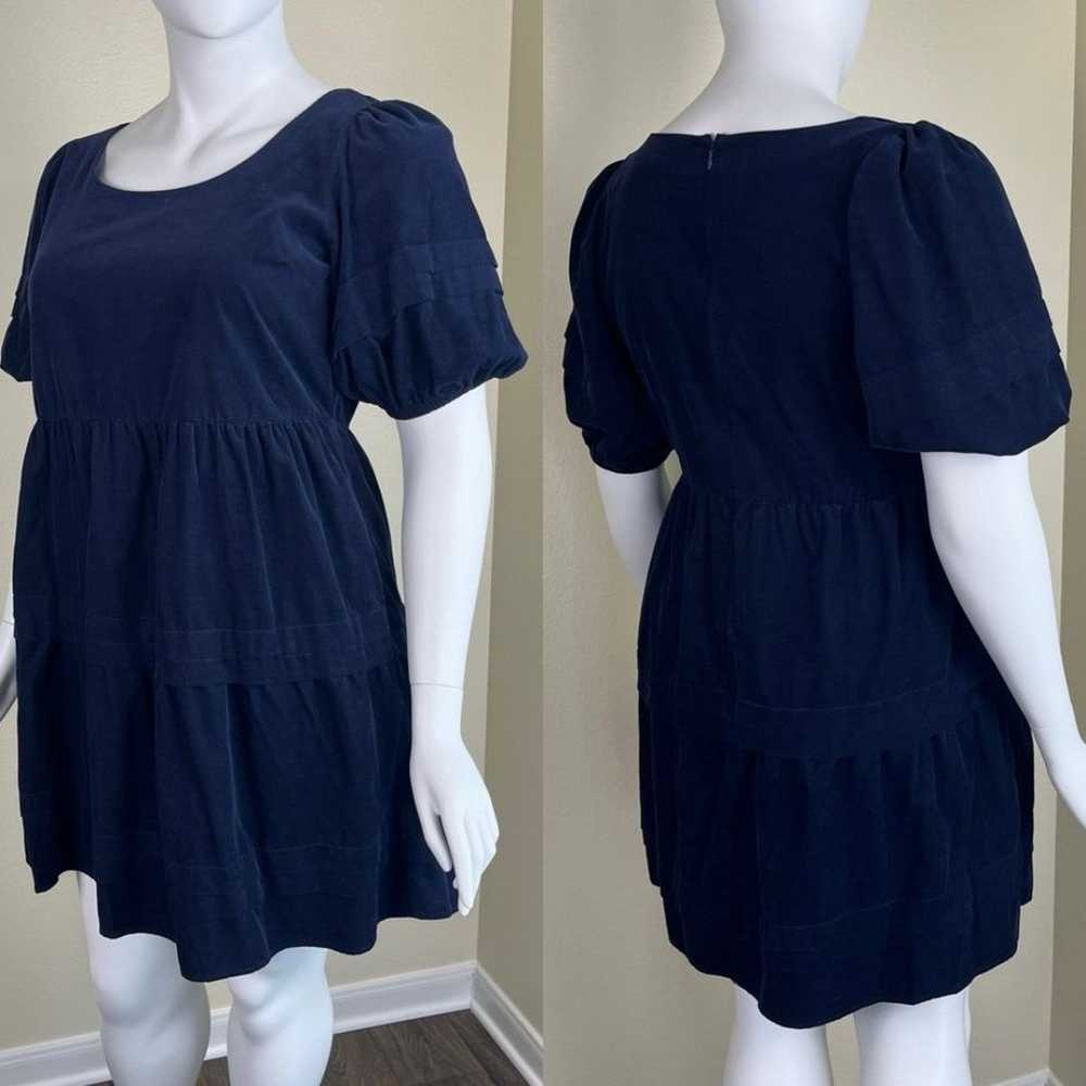 Madewell Women’s Size XL Blue Corduroy Tiered Min… - image 2