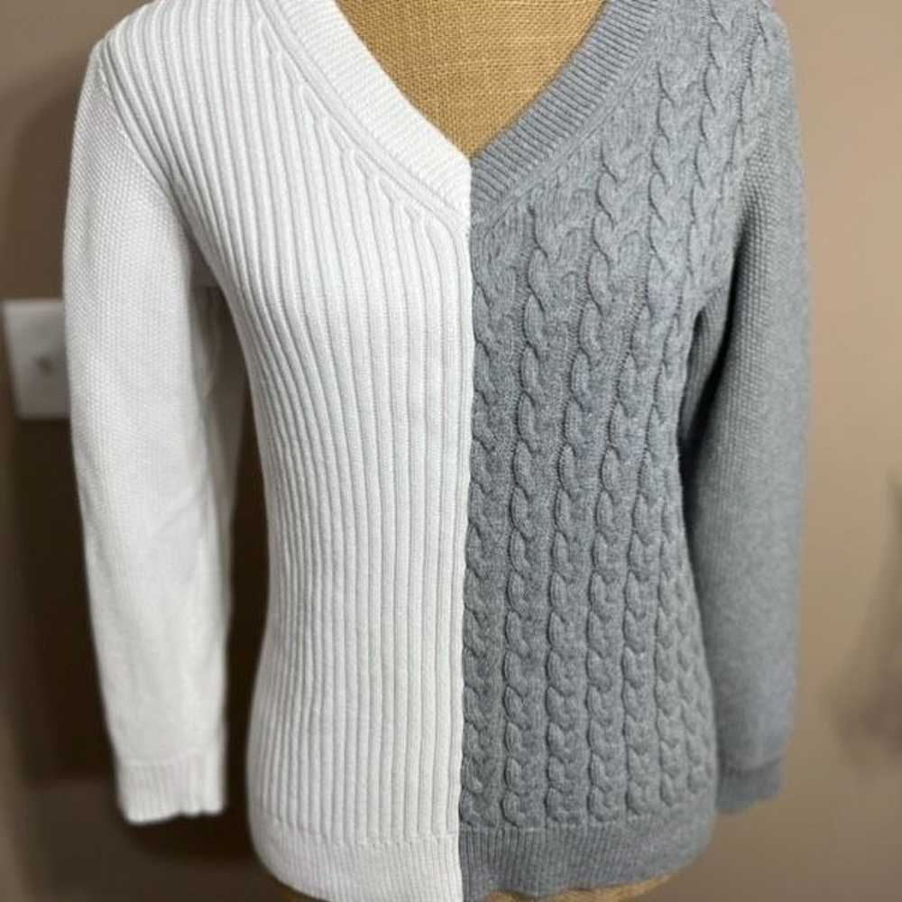 Calvin Klein Sweater Size Medium Color Block Mult… - image 4
