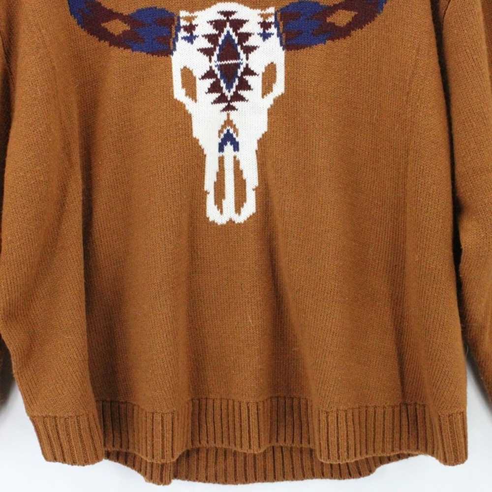 Wrangler Retro Sweater Womens Brown Pullover Knit… - image 4