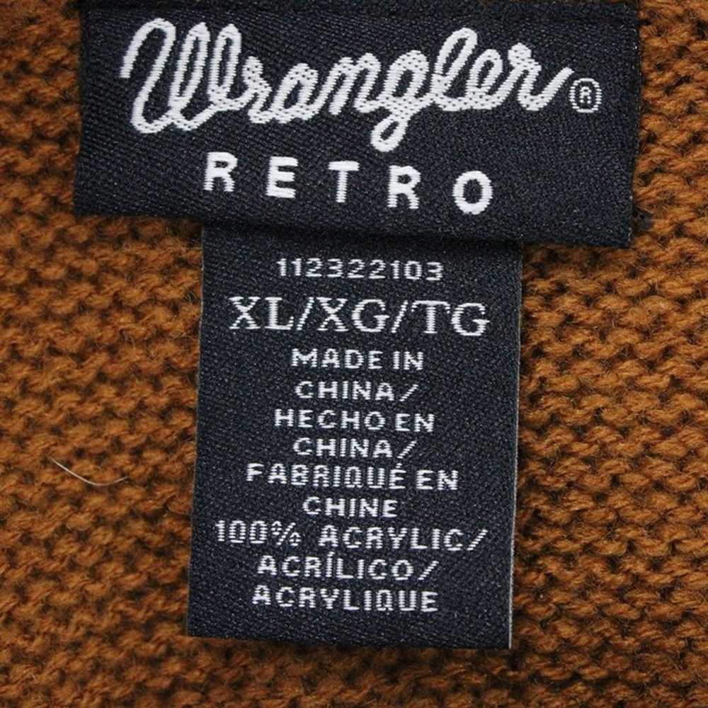Wrangler Retro Sweater Womens Brown Pullover Knit… - image 6