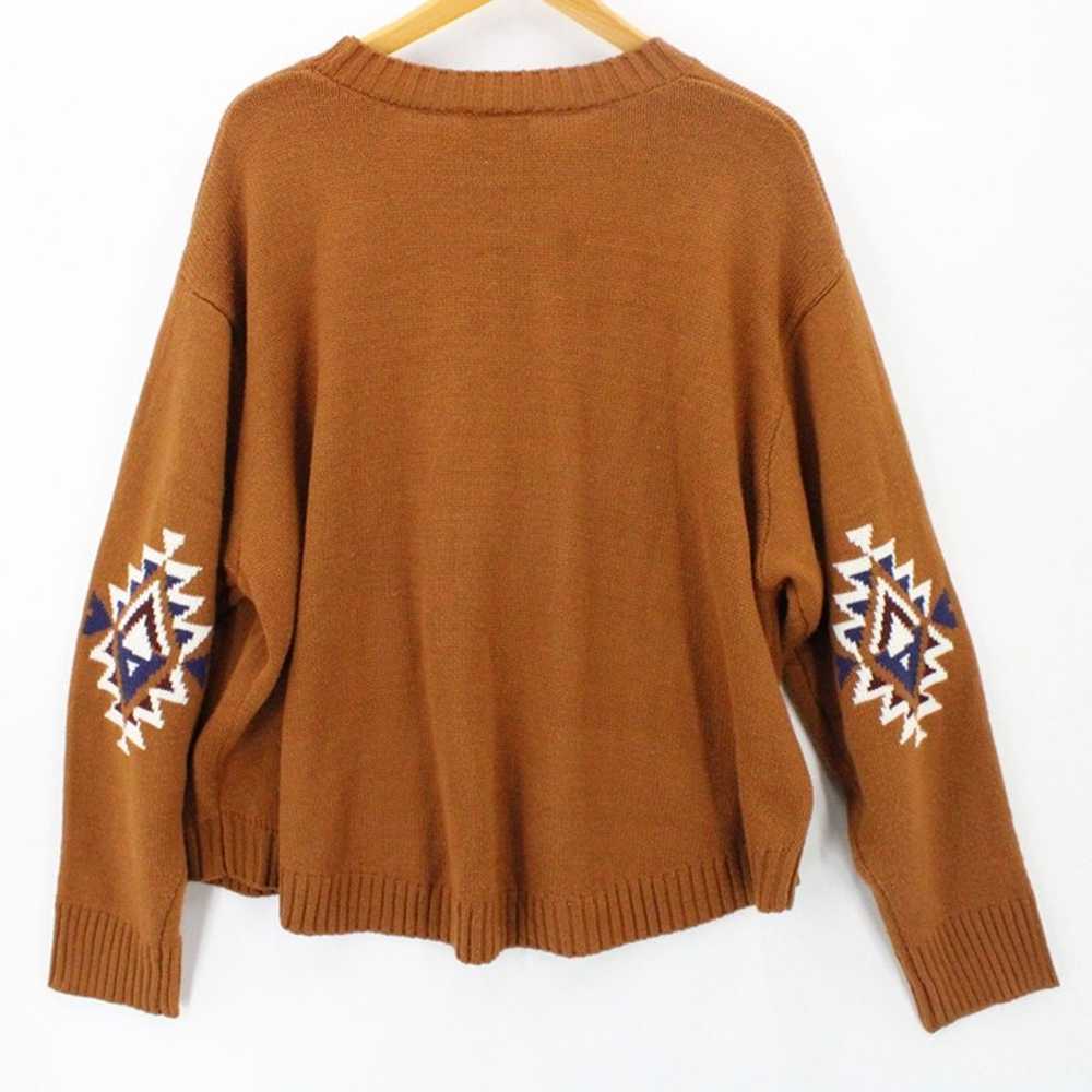 Wrangler Retro Sweater Womens Brown Pullover Knit… - image 7