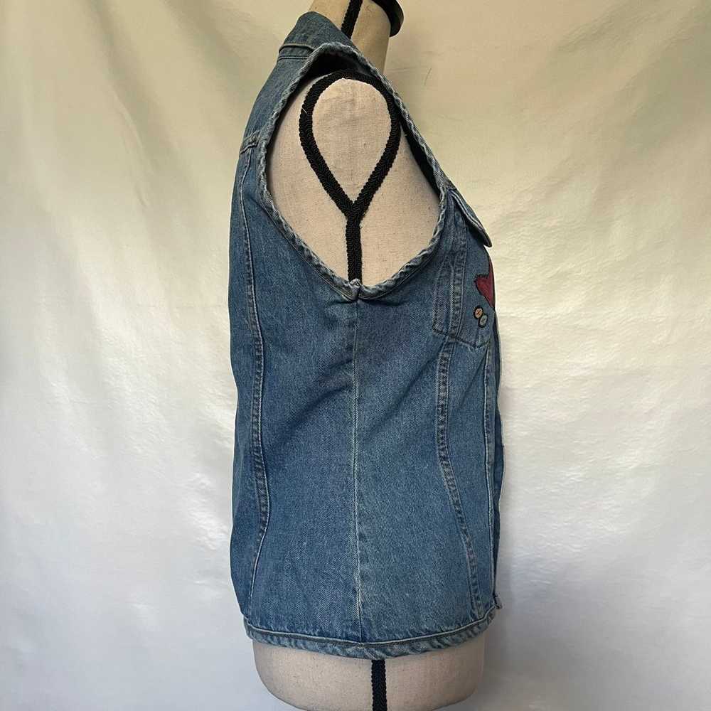 VINTAGE COUNTY SEAT Customized Denim Womens Vest … - image 5