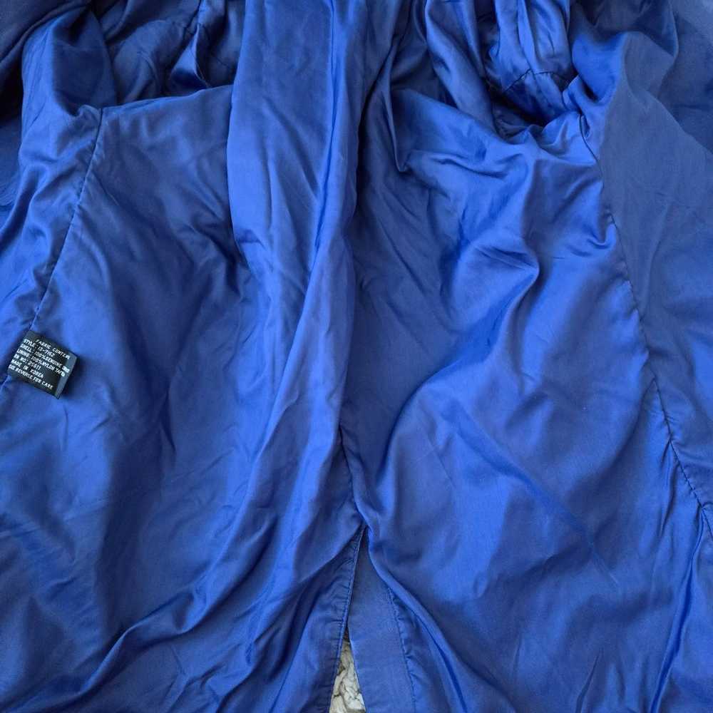 Vintage 80s 90s Y2K Avanti Blue Genuine Leather J… - image 7