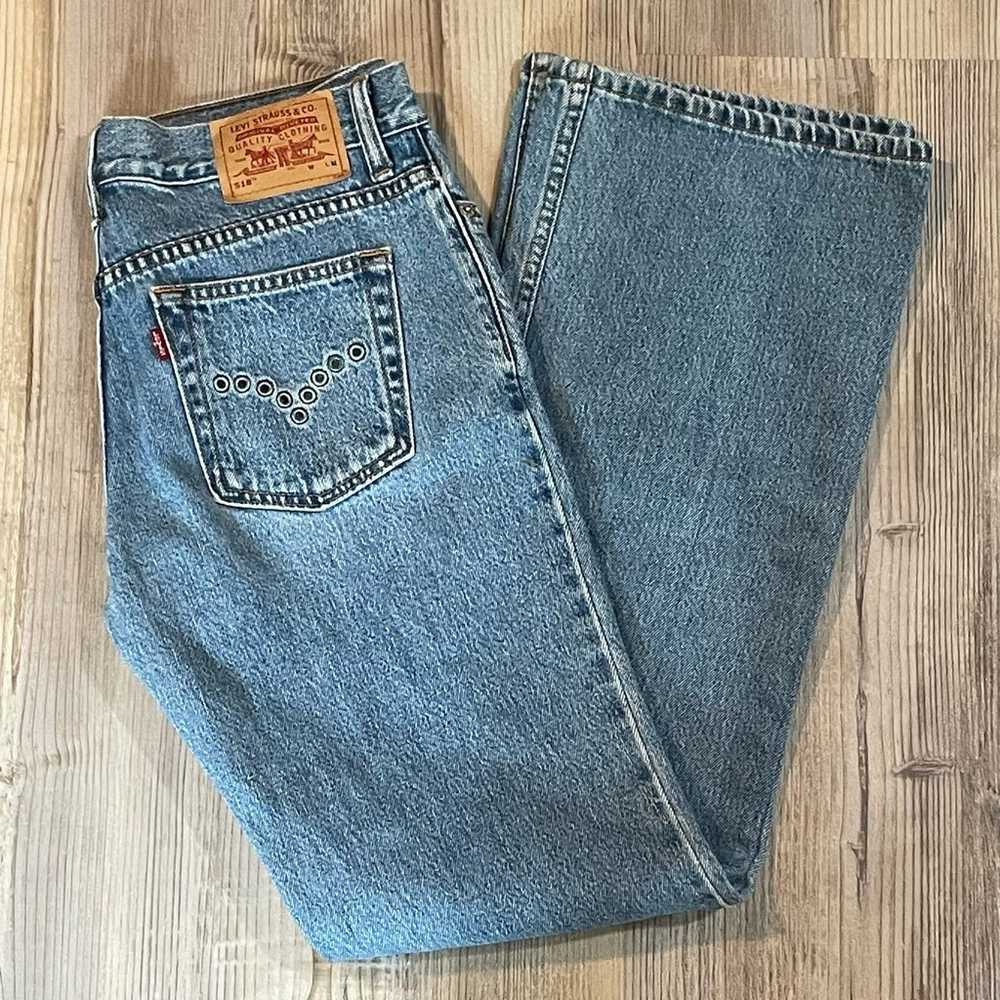 Levi's 518 Vintage Bootcut Jeans with Rivet Accen… - image 7
