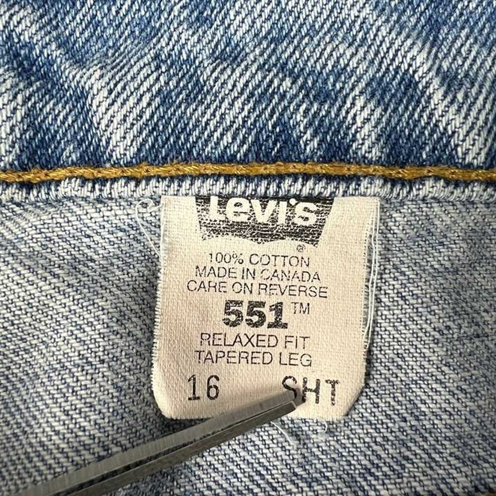 VTG Levi's Jeans Women's 16 Short 551 Mom High Ri… - image 11