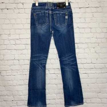 Miss Me Double Button Tab Bootcut Jeans - image 1