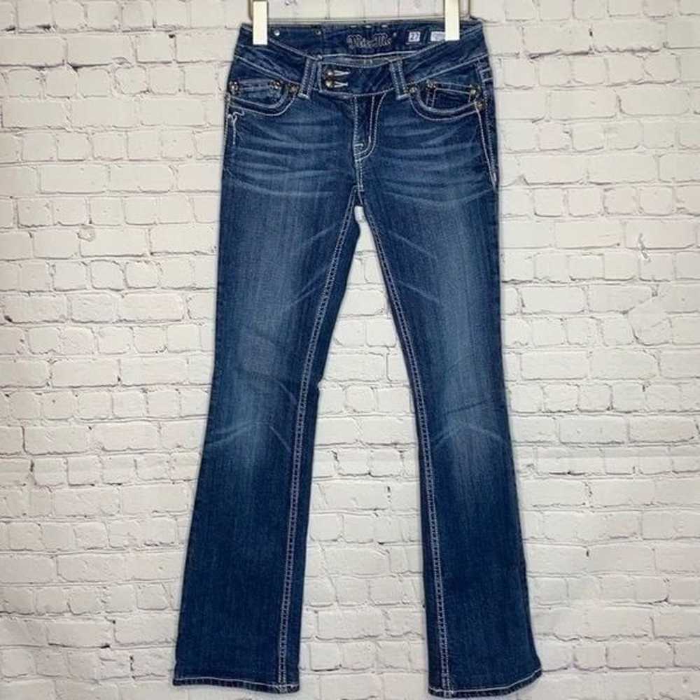Miss Me Double Button Tab Bootcut Jeans - image 2