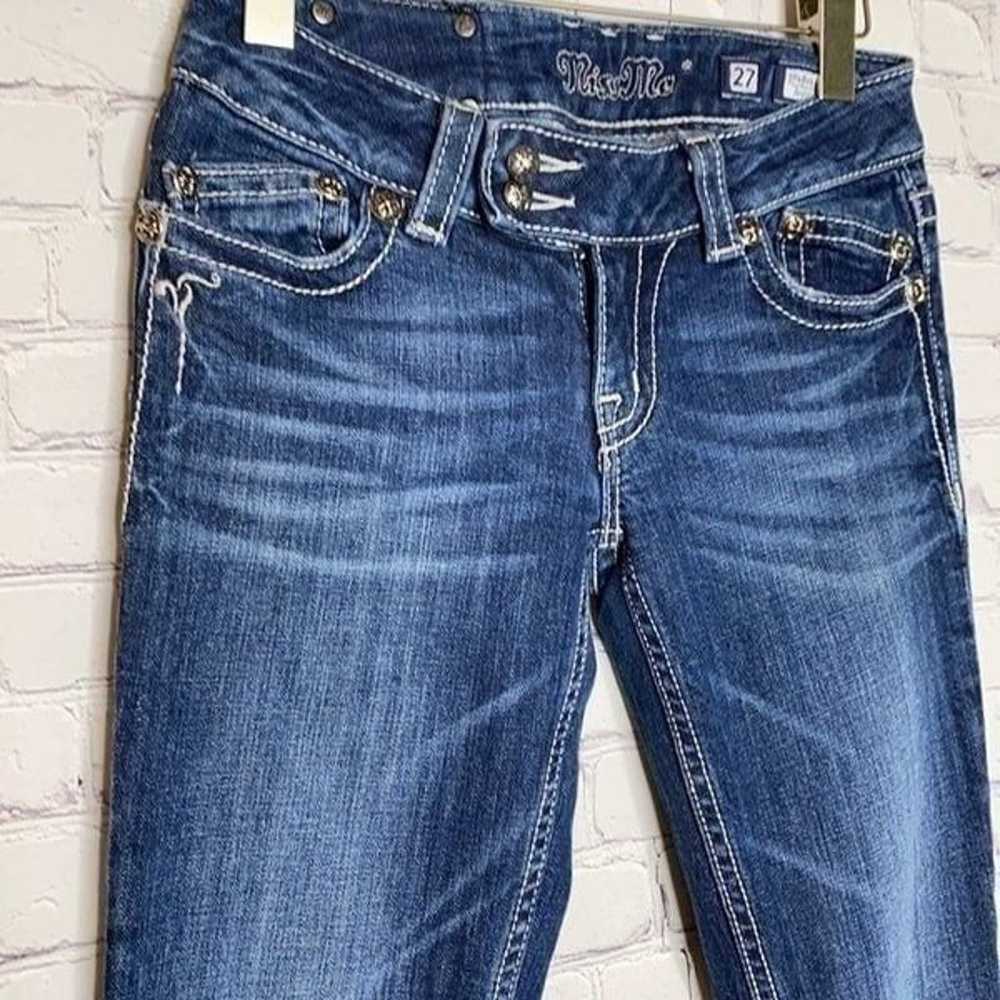 Miss Me Double Button Tab Bootcut Jeans - image 3