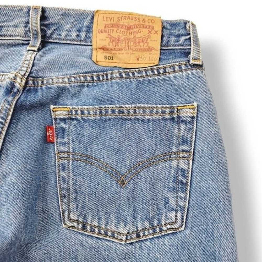 Vintage 90s Levi's 501 Button Fly Brussels Belgiu… - image 9