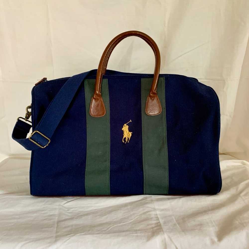Polo Ralph Lauren duffle bag Vintage Blue/Green/B… - image 1