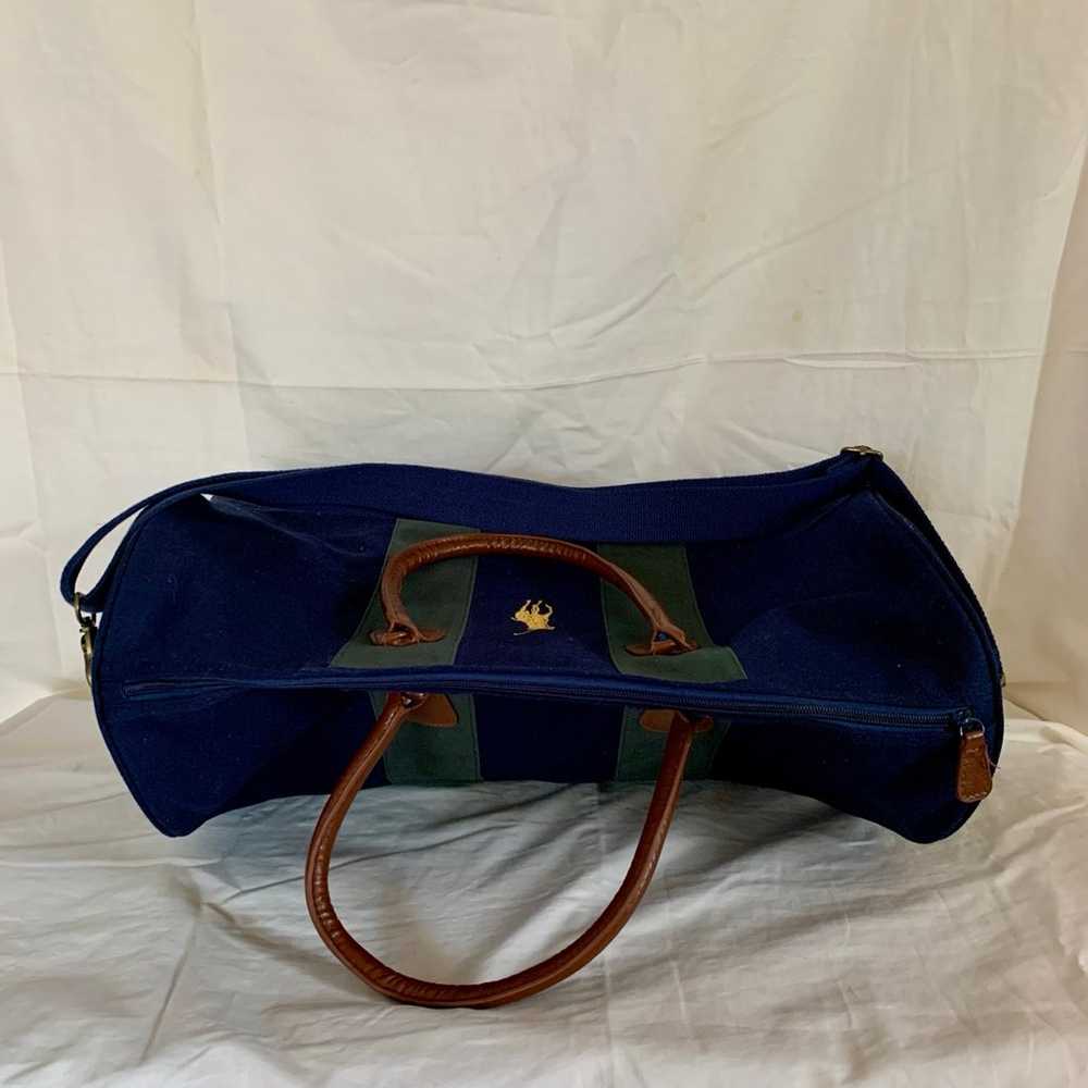 Polo Ralph Lauren duffle bag Vintage Blue/Green/B… - image 6