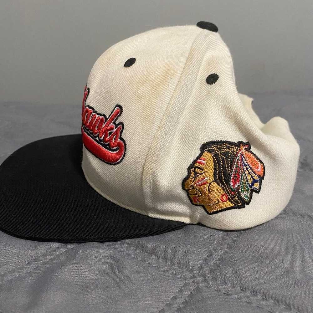 VINTAGE chicago Blackhawks hat - image 2