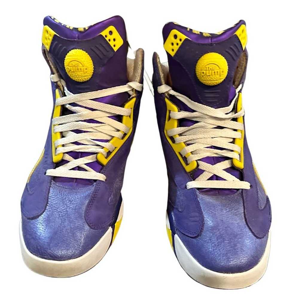 Reebok Men's Basketball Sneakers Shaq Attaq LSU T… - image 2