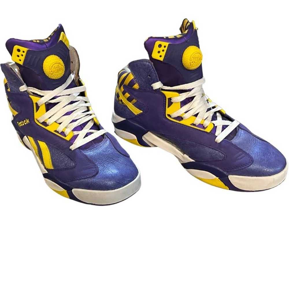 Reebok Men's Basketball Sneakers Shaq Attaq LSU T… - image 3