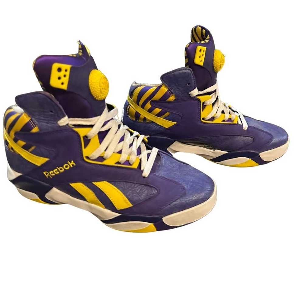 Reebok Men's Basketball Sneakers Shaq Attaq LSU T… - image 7