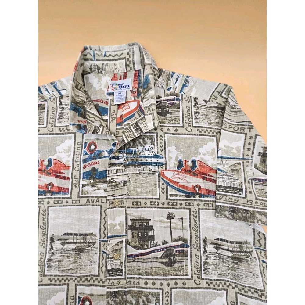 Reyn Spooner Reverse Print 1/4 Button Down Shirt … - image 4