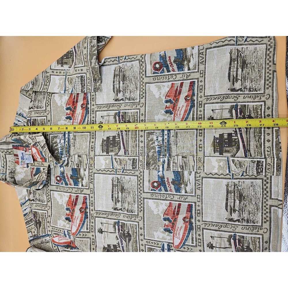 Reyn Spooner Reverse Print 1/4 Button Down Shirt … - image 9
