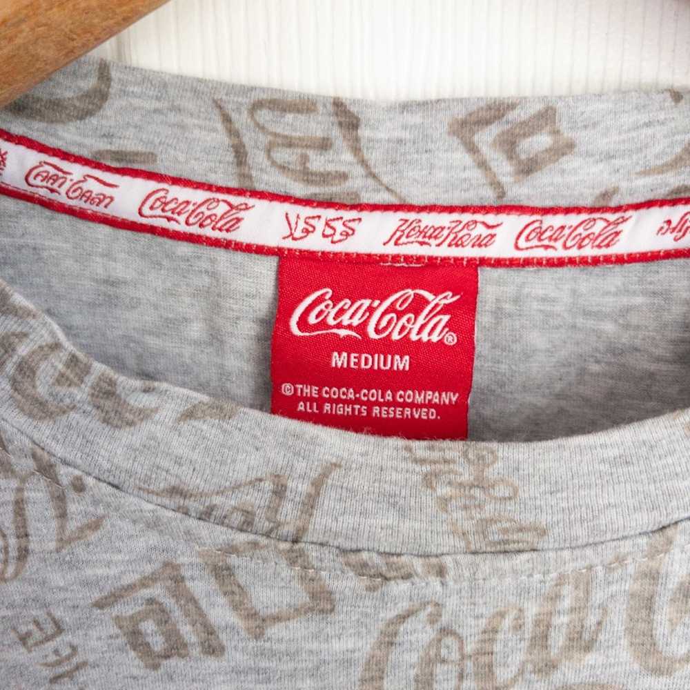 Vintage All Over Print Coca-Cola Shirt Chinese Ja… - image 4